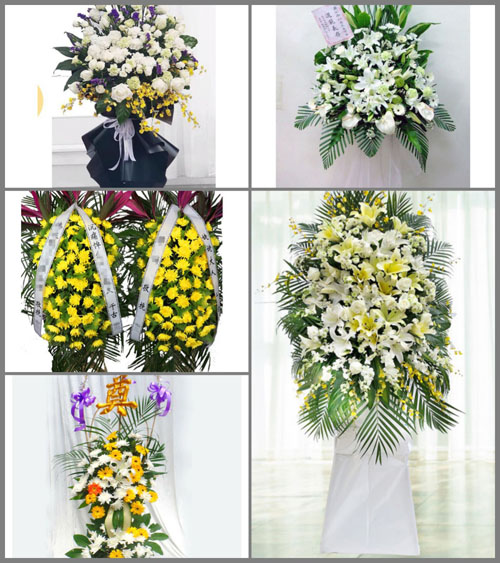 福建宁德古田县吉巷乡七茶洋村白事花篮预定